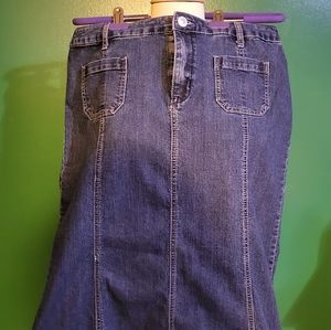 Christopher & Banks denim skirt. Size 14